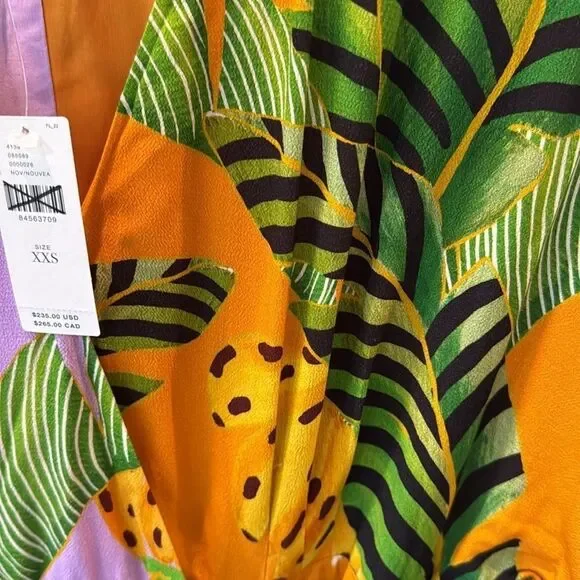 Farm Rio Printed Wrap Dress Size Extra Extra Small XXS